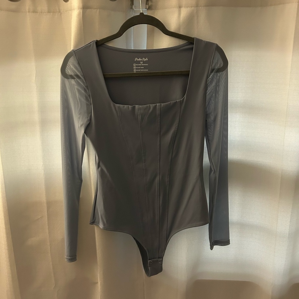 Pinkm Style Long Sleeve Bodysuit